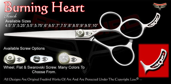 Burning Heart 3 Hole Touch Grooming Shears