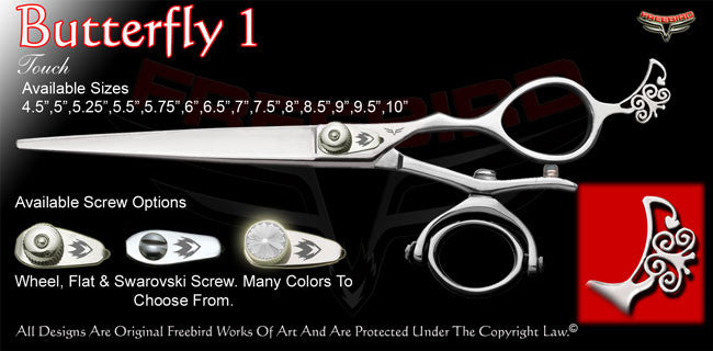 Butterfly 1 Double V Swivel Touch Grooming Shears