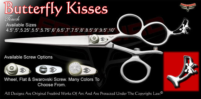 Butterfly Kisses 3 Hole V Swivel Touch Grooming Shears