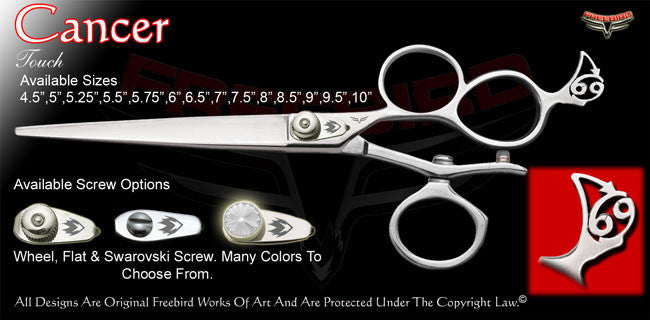 Cancer 3 Hole V Swivel Touch Grooming Shears