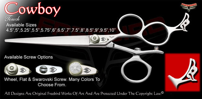 Cow Boy 3 Hole V Swivel Touch Grooming Shears