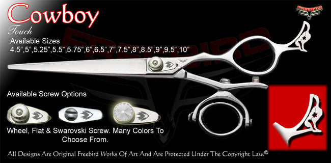 Cow Boy Double V Swivel Touch Grooming Shears