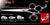 Cross 1 3 Hole Double V Swivel Touch Grooming Shears