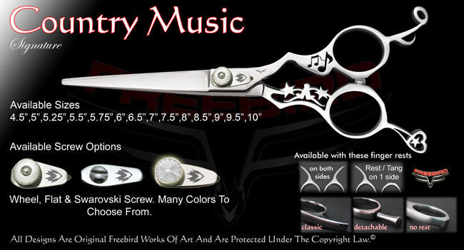 Country Music Straight Signature Hair Shears