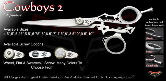 Cowboys 2 Swivel Thumb Signature Hair Shears