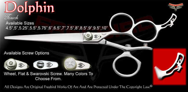 Dolphin 3 Hole V Swivel Touch Grooming Shears