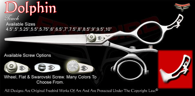 Dolphin Double V Swivel Touch Grooming Shears