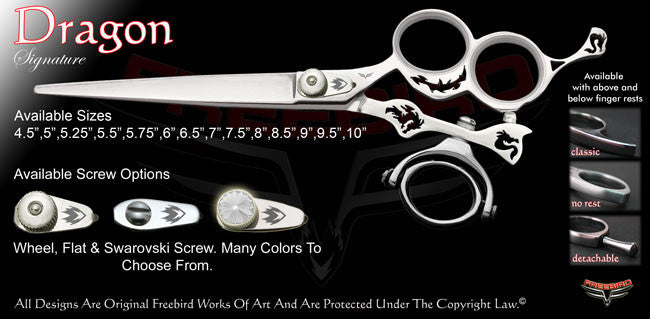 Dragon 3 Hole Double Swivel Thumb Signature Grooming Shears