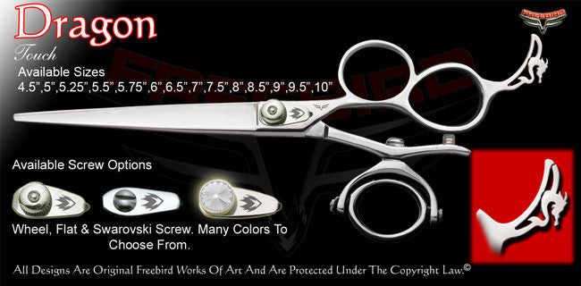 Dragon 3 Hole Double V Swivel Touch Grooming Shears