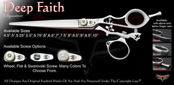 Deep Faith Swivel Thumb Signature Grooming Shears