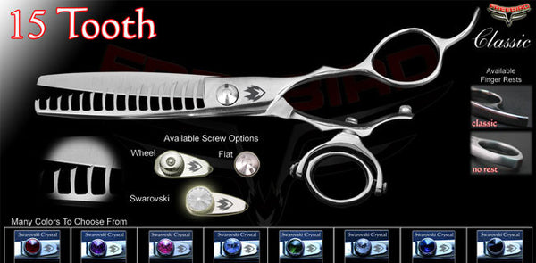 Double Swivel 15 Tooth Texturizing Shears