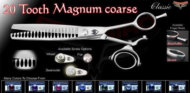 Double Swivel 20 Tooth Magnum Coarse Thinning Shears