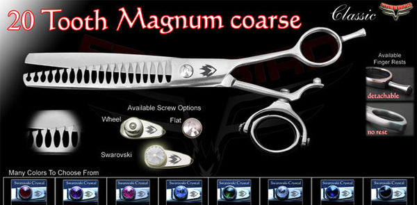 Double Swivel 20 Tooth Magnum Coarse Thinning Shears