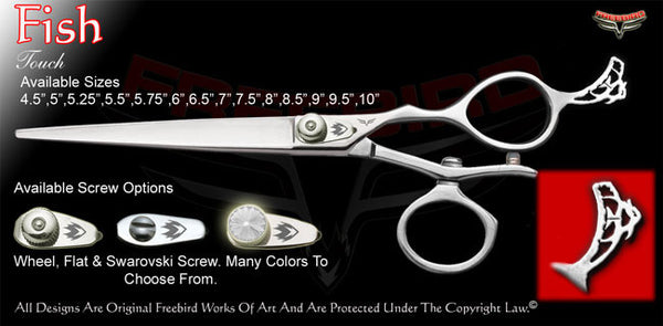 Fish V Swivel Touch Grooming Shears