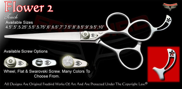 Flower 2 3 Hole Touch Grooming Shears