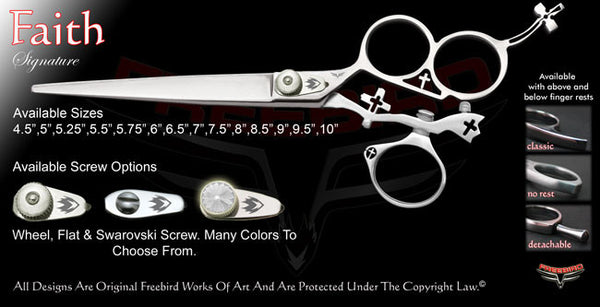 Faith 3 Hole Swivel Thumb Signature Grooming Shears