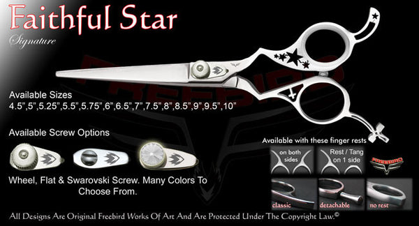 Faithfull Star Straight Signature Hair Shears