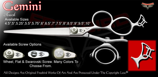 Gemini 3 Hole Double V Swivel Touch Grooming Shears