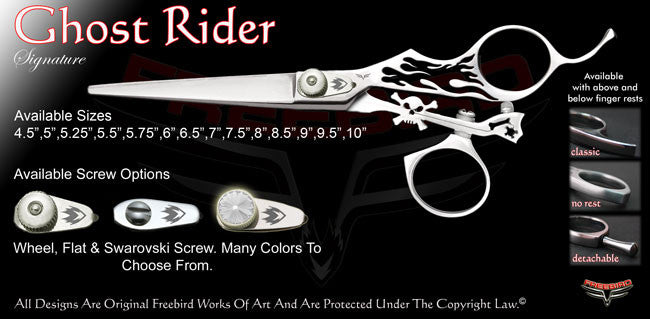 Ghost Rider Swivel Thumb Signature Hair Shears