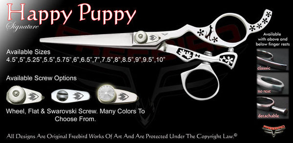 Happy Puppy Swivel Thumb Signature Hair Shears