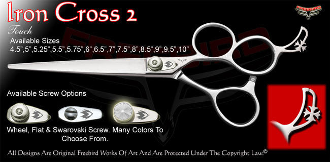 Iron Cross 2 3 Hole Touch Grooming Shears