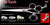 Iron Faith 3 Hole Double V Swivel Touch Grooming Shears