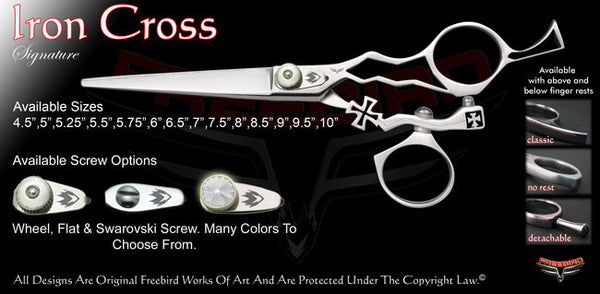 Iron Cross Swivel Thumb Signature Hair Shears