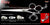 Kitty 3 Hole Double V Swivel Touch Grooming Shears