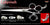 Labyrinth 3 Hole Double V Swivel Touch Grooming Shears