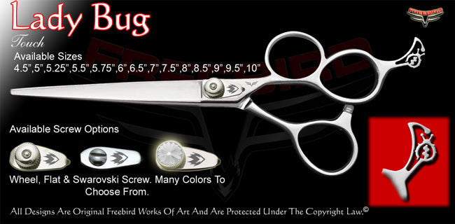 Lady Bug 3 Hole Touch Grooming Shears