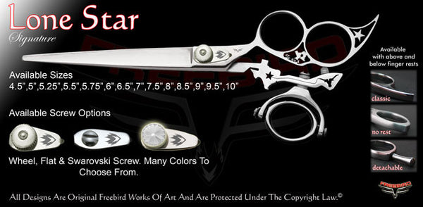 Lone Star 3 Hole Double Swivel Thumb Signature Grooming Shears