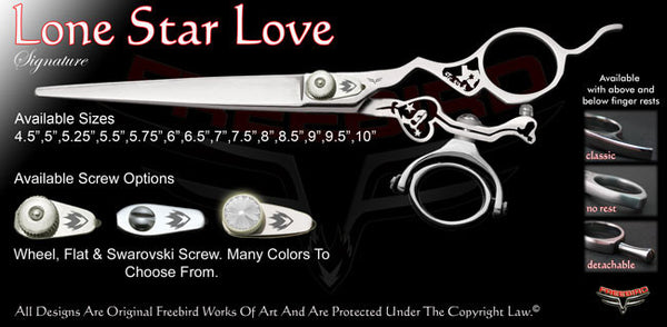 Lone Star Love Double Swivel Thumb Signature Grooming Shears