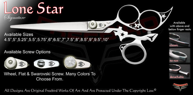 Lone Star 3 Hole Swivel Thumb Signature Grooming Shears