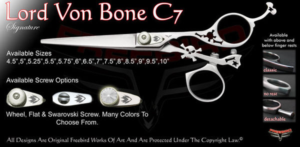 Lord Von Bone C7 Swivel Thumb Signature Hair Shears