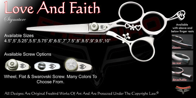 Love And Faith 3 Hole Signature Hair Shears