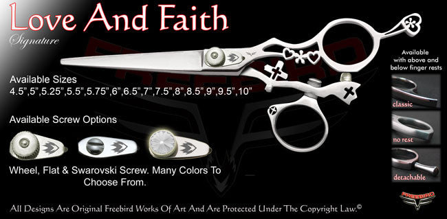 Love And Faith Swivel Thumb Signature Hair Shears