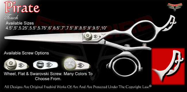 Pirate Double V Swivel Touch Grooming Shears