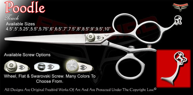 Poodle 3 Hole V Swivel Touch Grooming Shears
