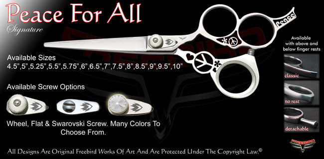 Peace For All 3 Hole Signature Hair Shears