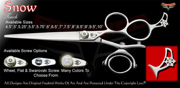 Snow 3 Hole Double V Swivel Touch Grooming Shears