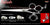 Splash 3 Hole Double V Swivel Touch Grooming Shears