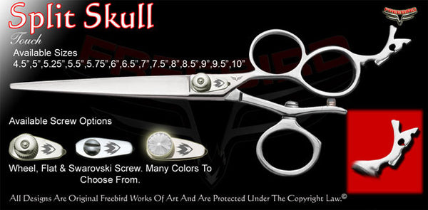 Split Skull 3 Hole V Swivel Touch Grooming Shears