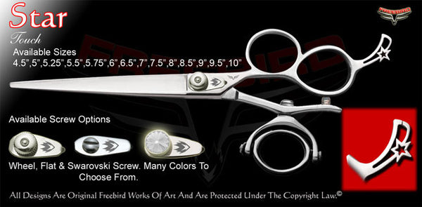 Star 3 Hole Double V Swivel Touch Grooming Shears