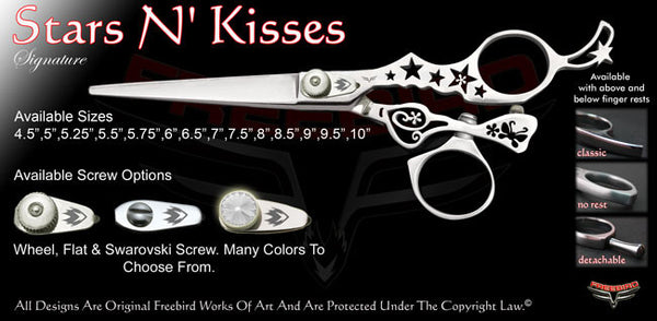 Stars N Kisses Swivel Thumb Signature Hair Shears