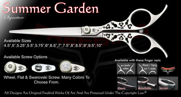 Summer Garden Straight Signature Grooming Shears