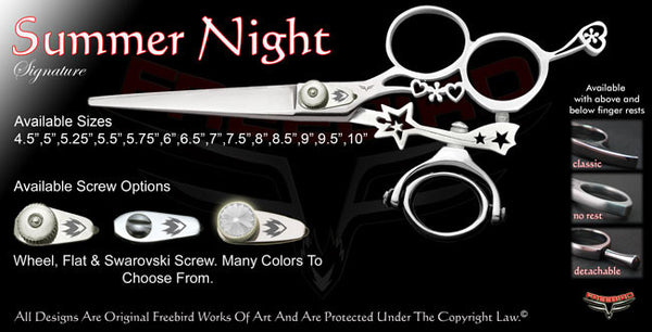 Summer Night 3 Hole Double Swivel Thumb Signature Hair Shears