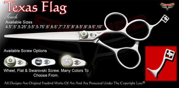 Texas Flag 3 Hole Touch Grooming Shears