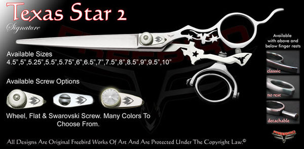 Texas Star 2 Double Swivel Thumb Signature Grooming Shears