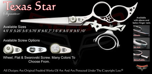 Texas Star 3 Hole Double Swivel Thumb Signature Hair Shears