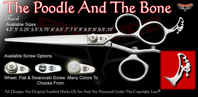 The Poodle And The Bone 3 Hole V Swivel Touch Grooming Shears